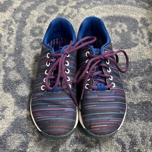 NOBULL Purple & Blue Striped Training Shoes